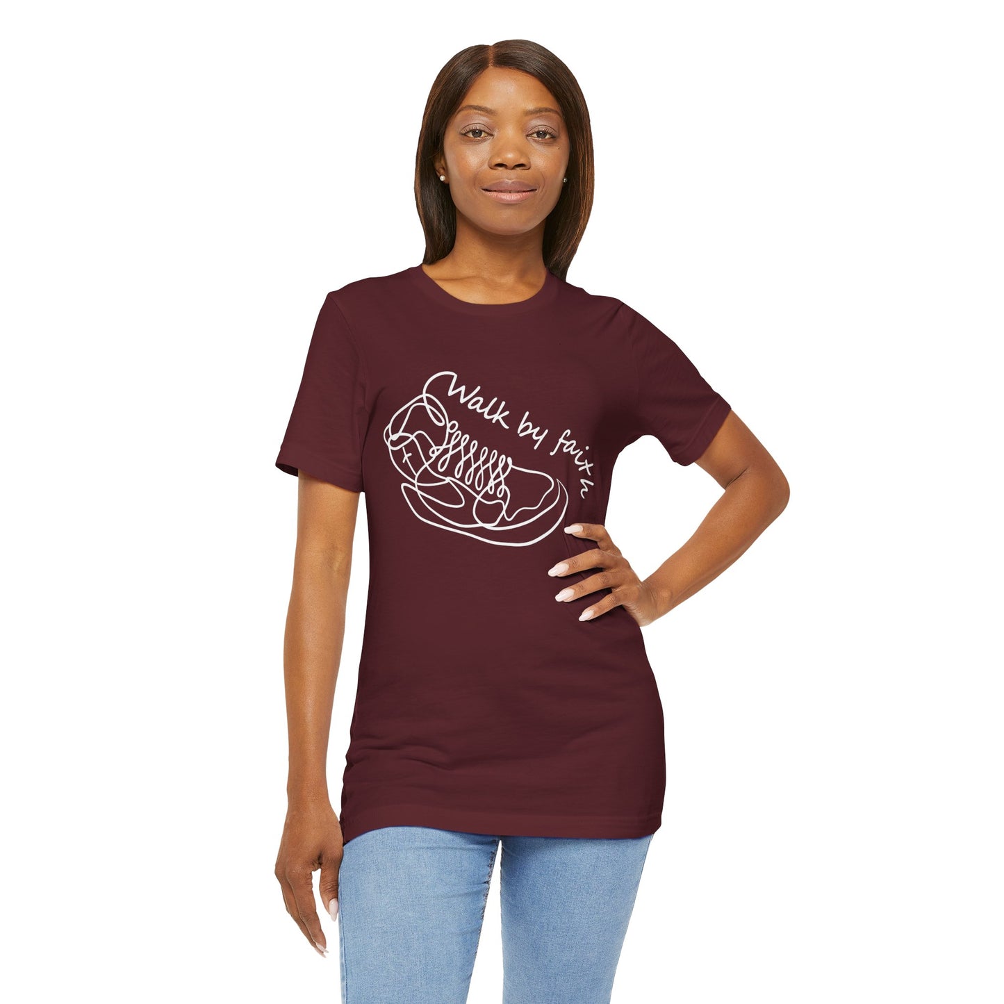 Walk by Faith - Graphic Inspirational Tee