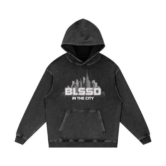 BLSSD - Snow Washed Streetwear Hoodie