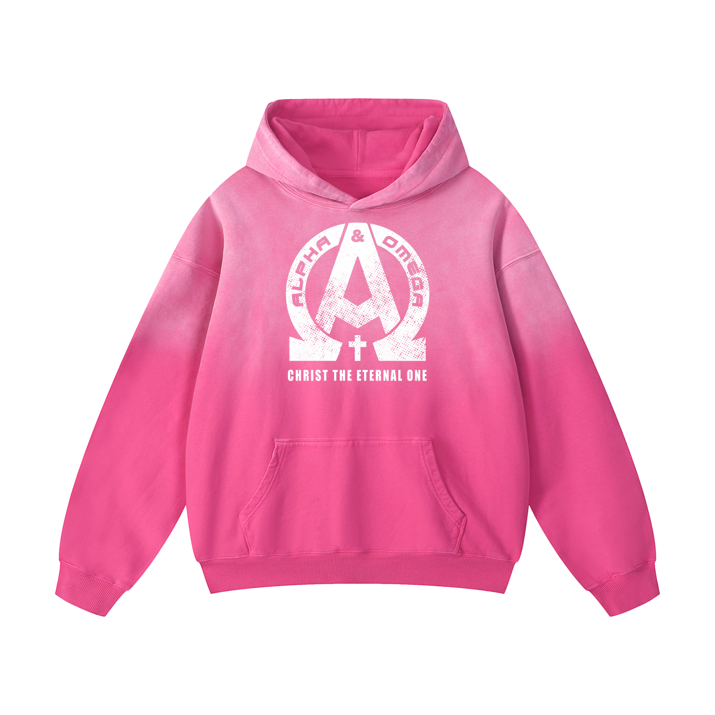Alpha & Omega - Heavyweight Sunfade Oversized Hoodie