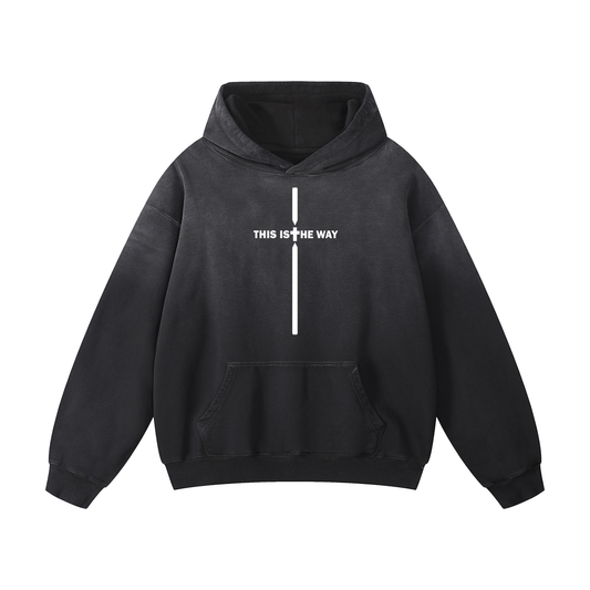 The Way - Heavyweight Sunfade Oversized Hoodie