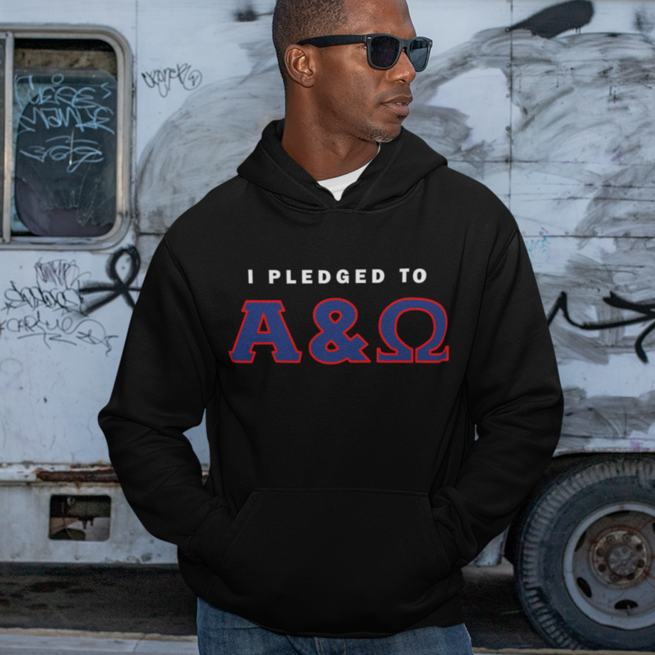 I Pledged to Alpha & Omega - Faith Streetwear Unisex Fleece Hoodie