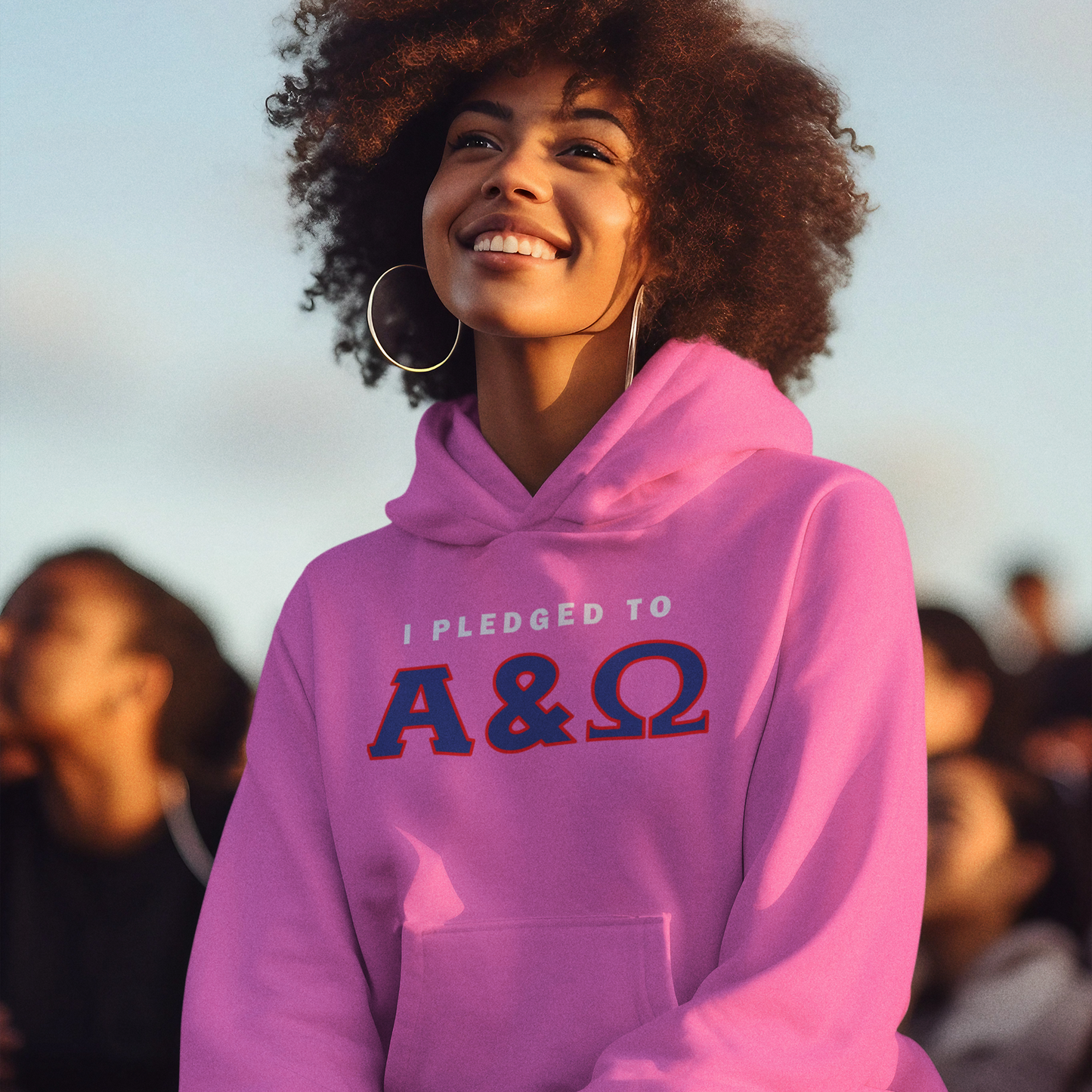 I Pledged to Alpha & Omega - Faith Streetwear Unisex Fleece Hoodie