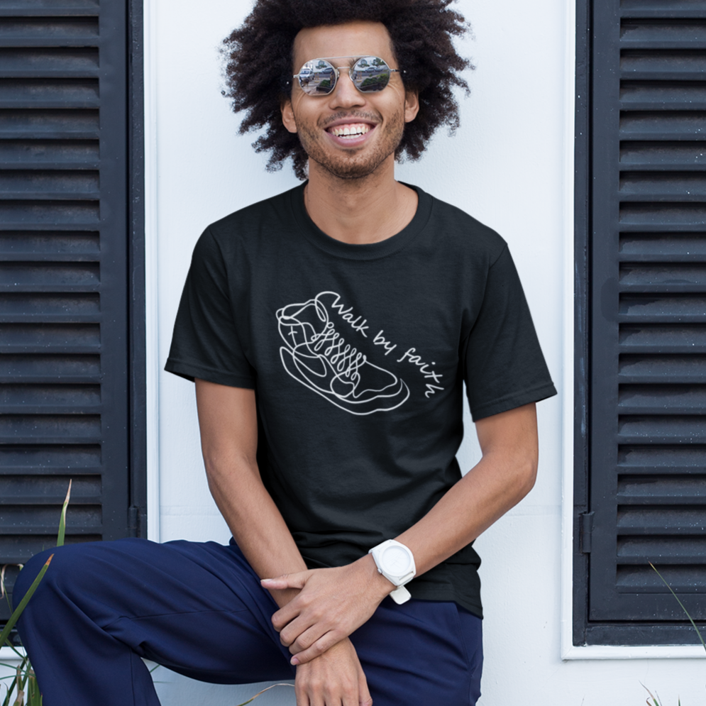 Walk by Faith - Graphic Inspirational Tee